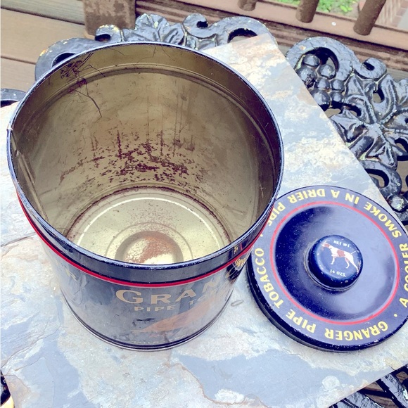 Granger Blue Pipe Collectible Tobacco Tin - Picture 3 of 3